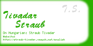 tivadar straub business card